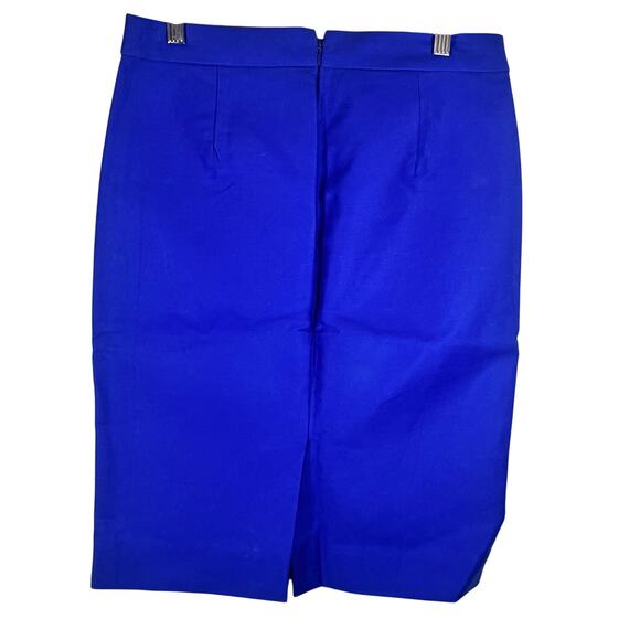 J. Crew No. 2 Pencil Skirt Royal Blue Preppy Modern Classic Quiet Luxury Size 4 - Picture 3 of 6